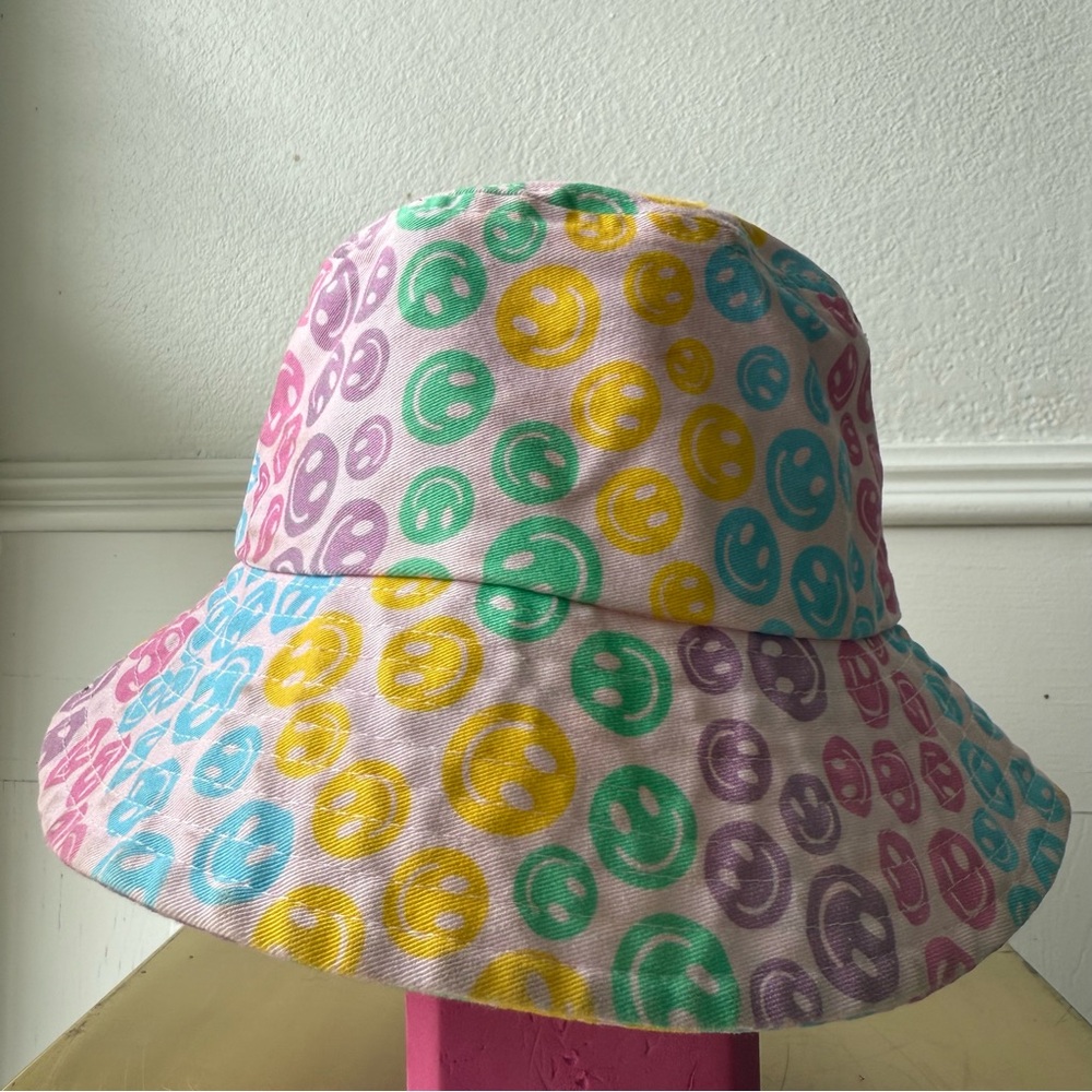 Katydid Multicolor Smiley Bucket Hat
